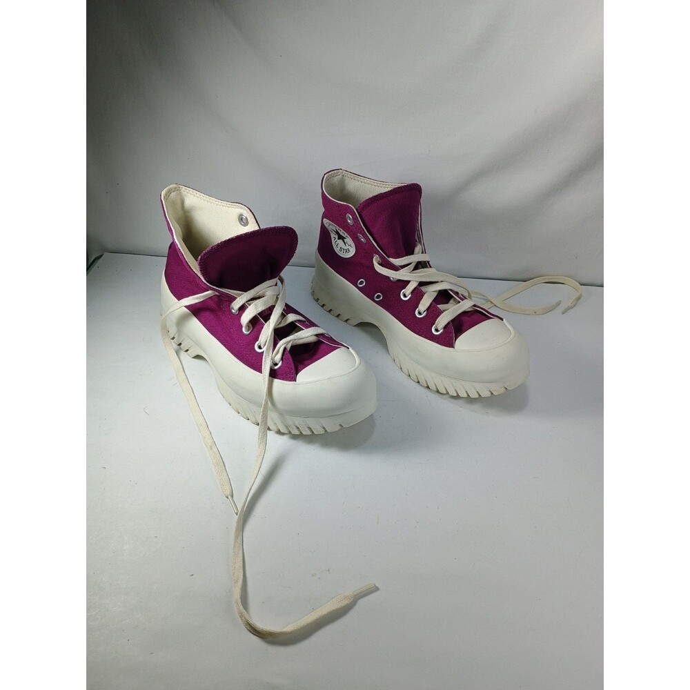 Converse Chuck Taylor All Star Lugged High Womens Size 7.5 Purple Shoes Sneakers